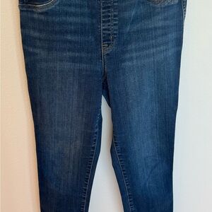 SPANX Women's Ankle Jeans- Dark Blue